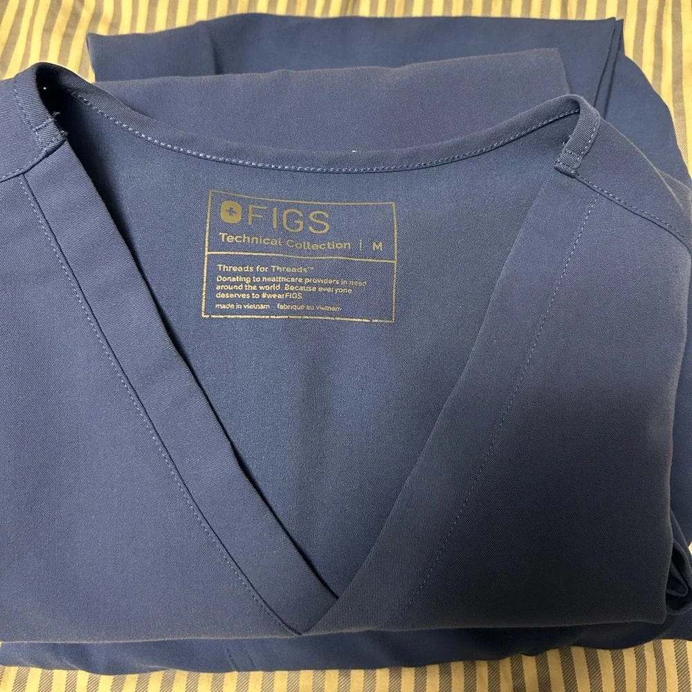 Figs blue set of jogger scrubs - Picture 1 of 6